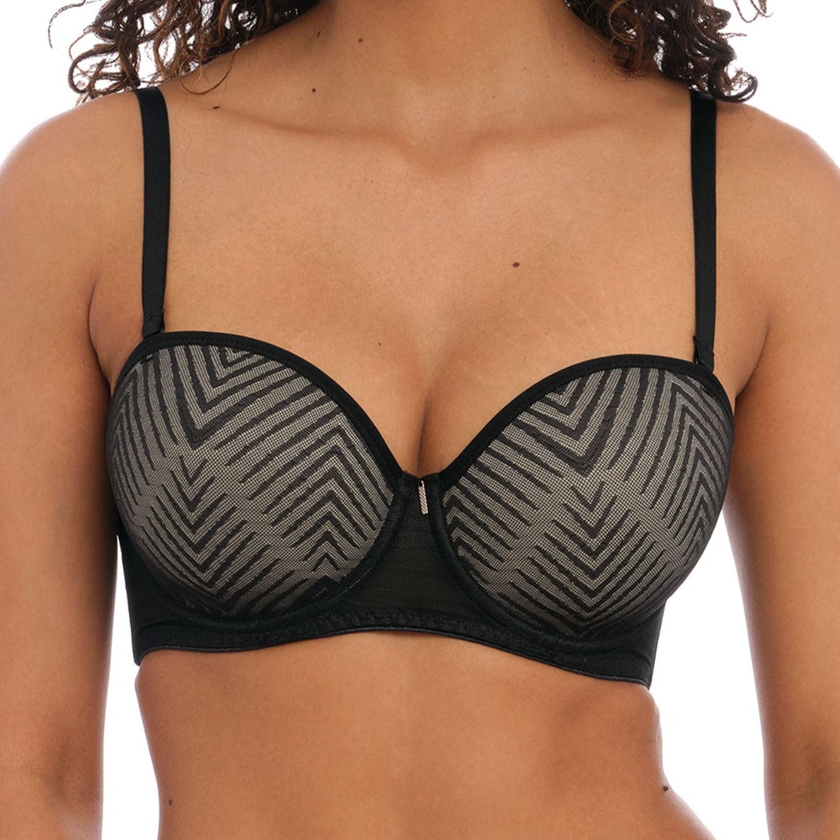 Tailored Moulded Strapless Bra - AA401109 - Black