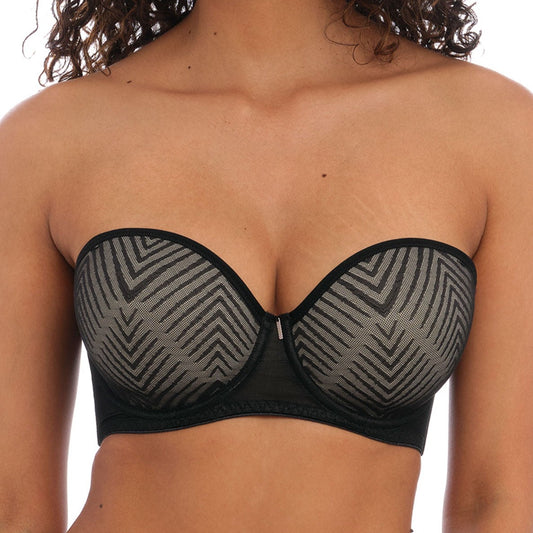 Tailored Moulded Strapless Bra - AA401109 - Black Bras & Lingerie - Bras - Strapless Bras Freya 32E BLACK