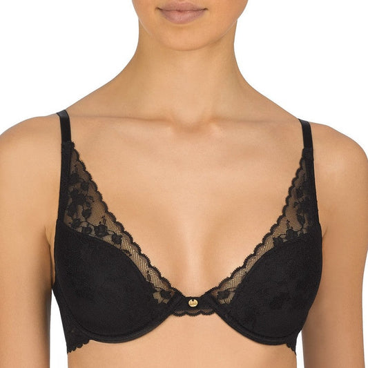 Cherry Blossom UW Contour- 721191 - Black Bras & Lingerie - Bras - Underwire Bras NATORI